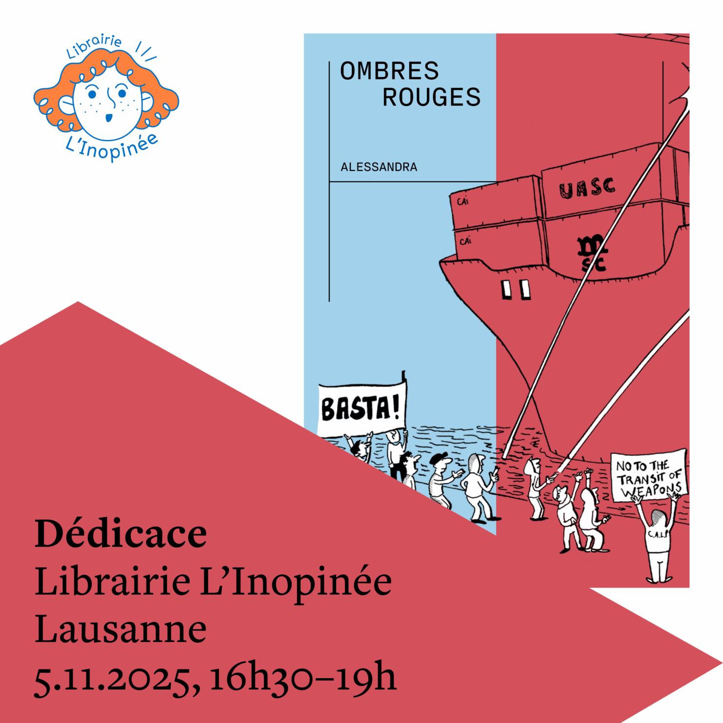 Dédicace Ombres rouges à l'Inopinée