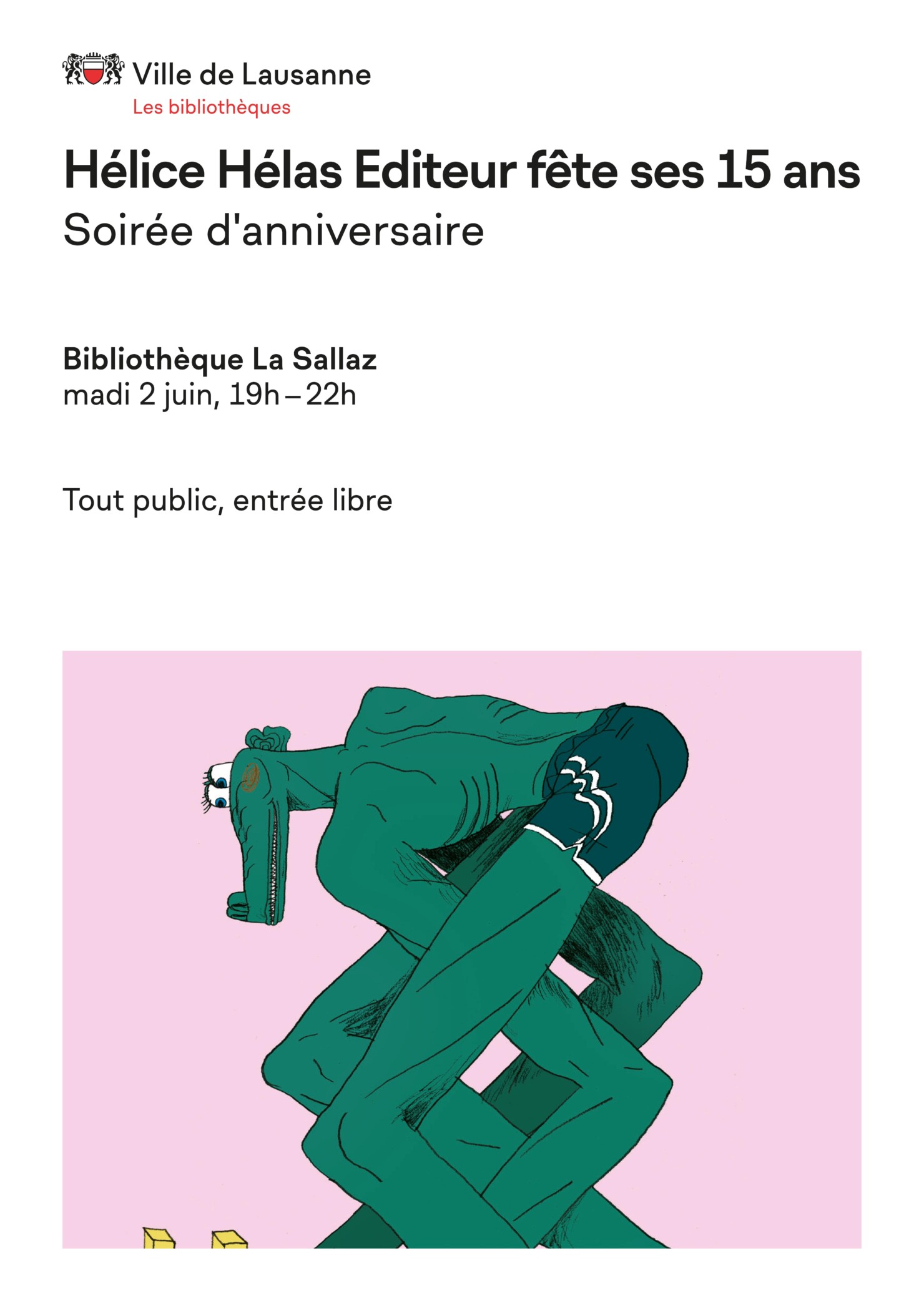 Hélice Hélas à la Bibliothèque de la Sallaz